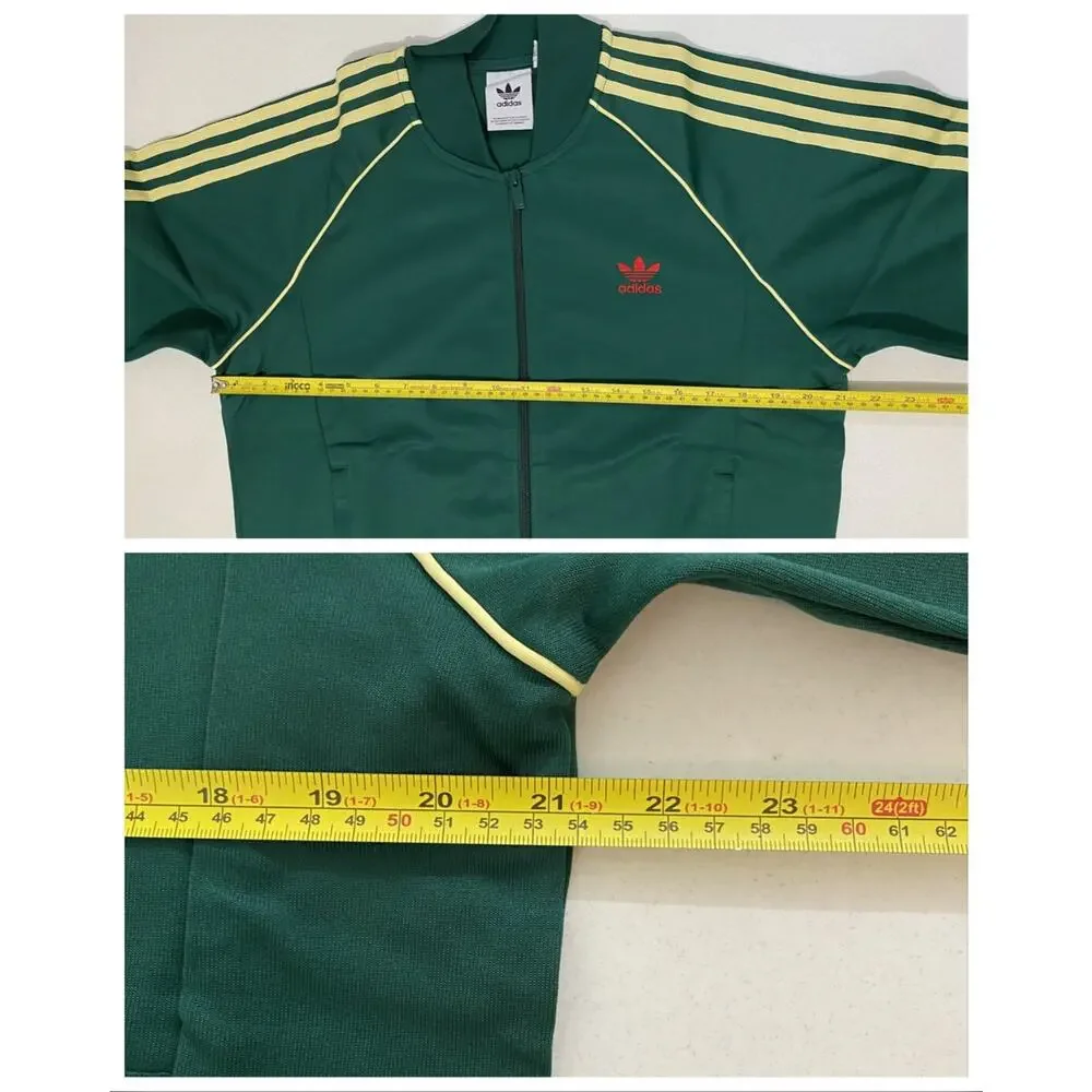 Adidas Originals Superstar Tracksuit Collegiate Green Powder Yellow Size M